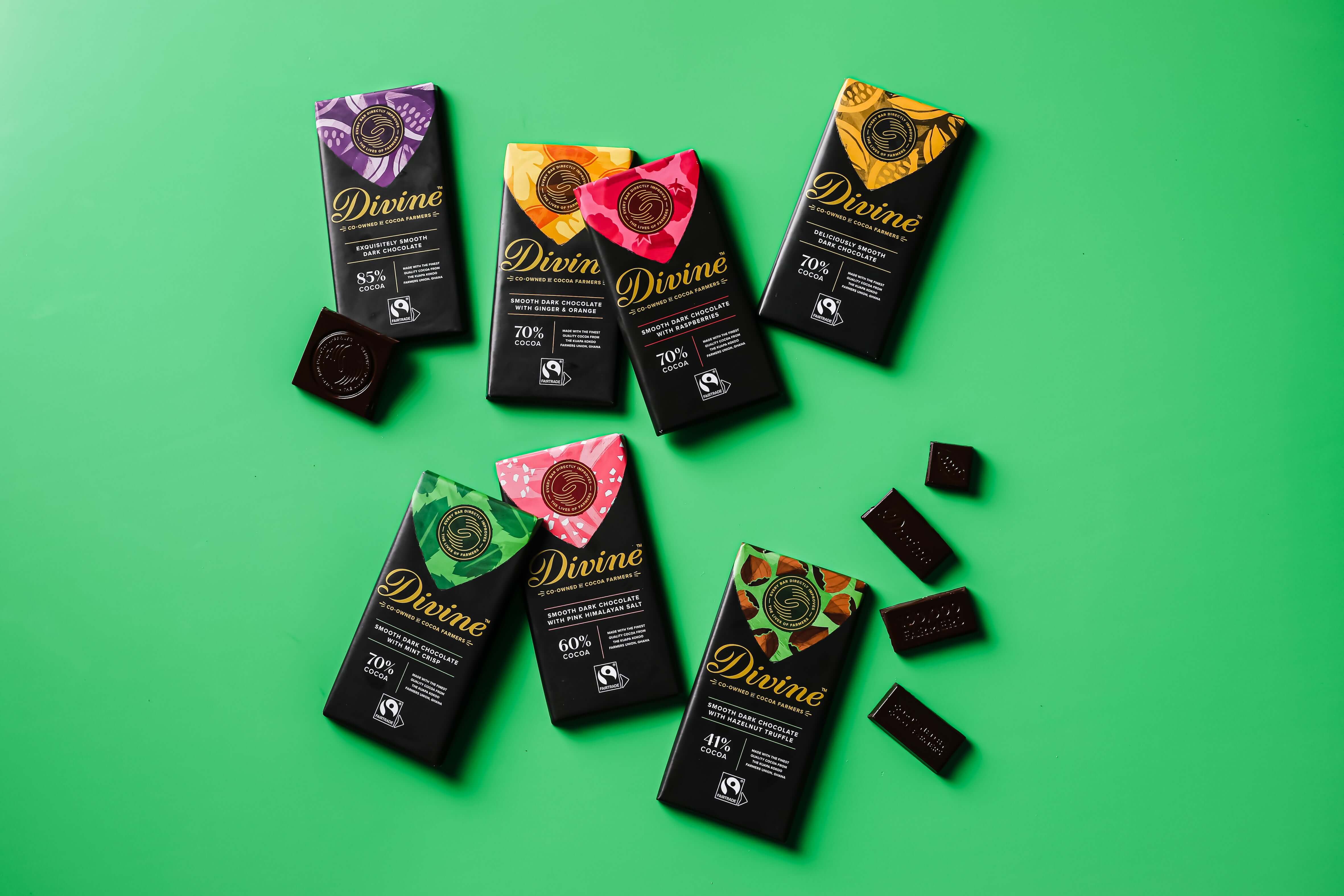 Divine 70% Dark Chocolate With Ginger & Orange