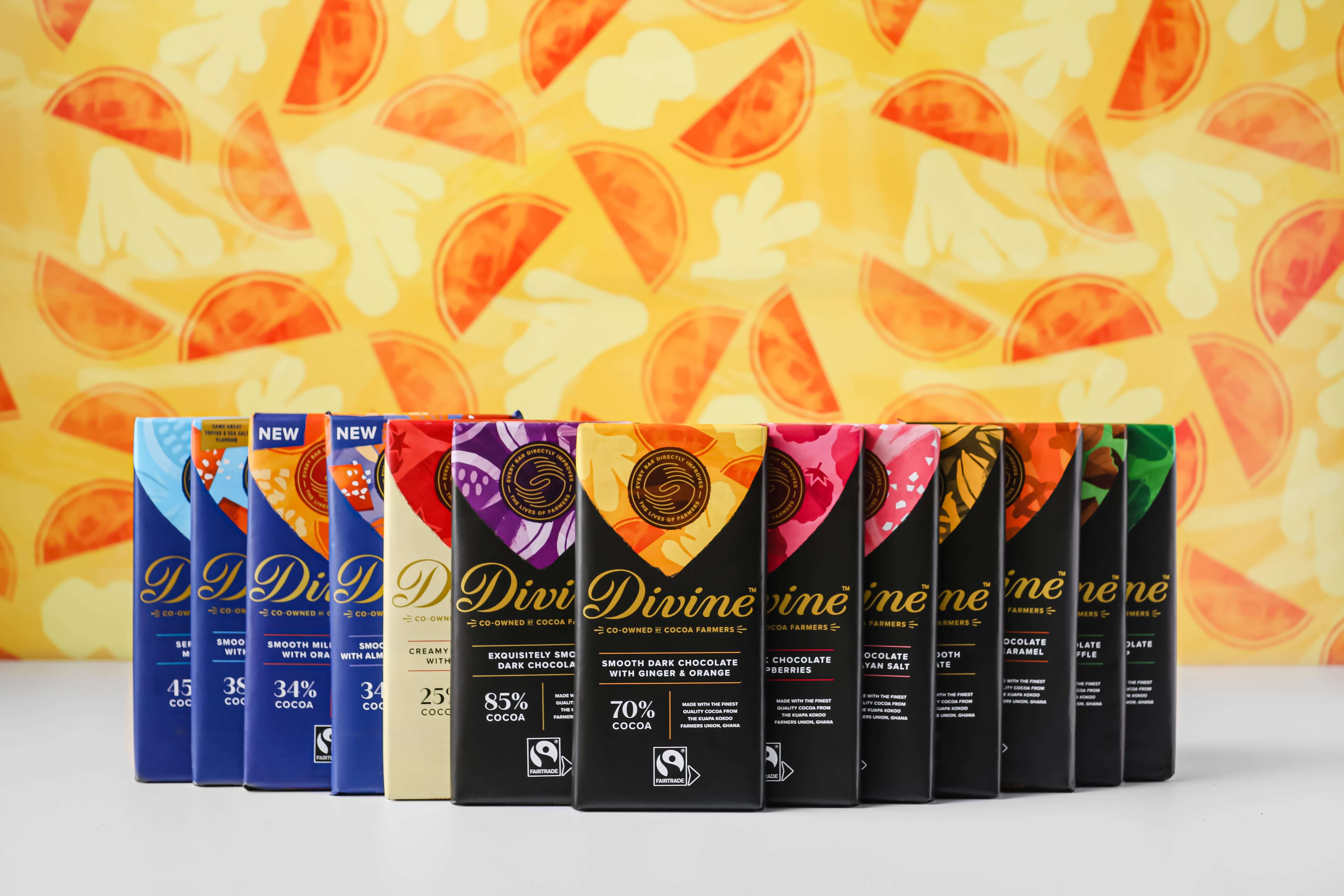 Divine 70% Dark Chocolate With Ginger & Orange