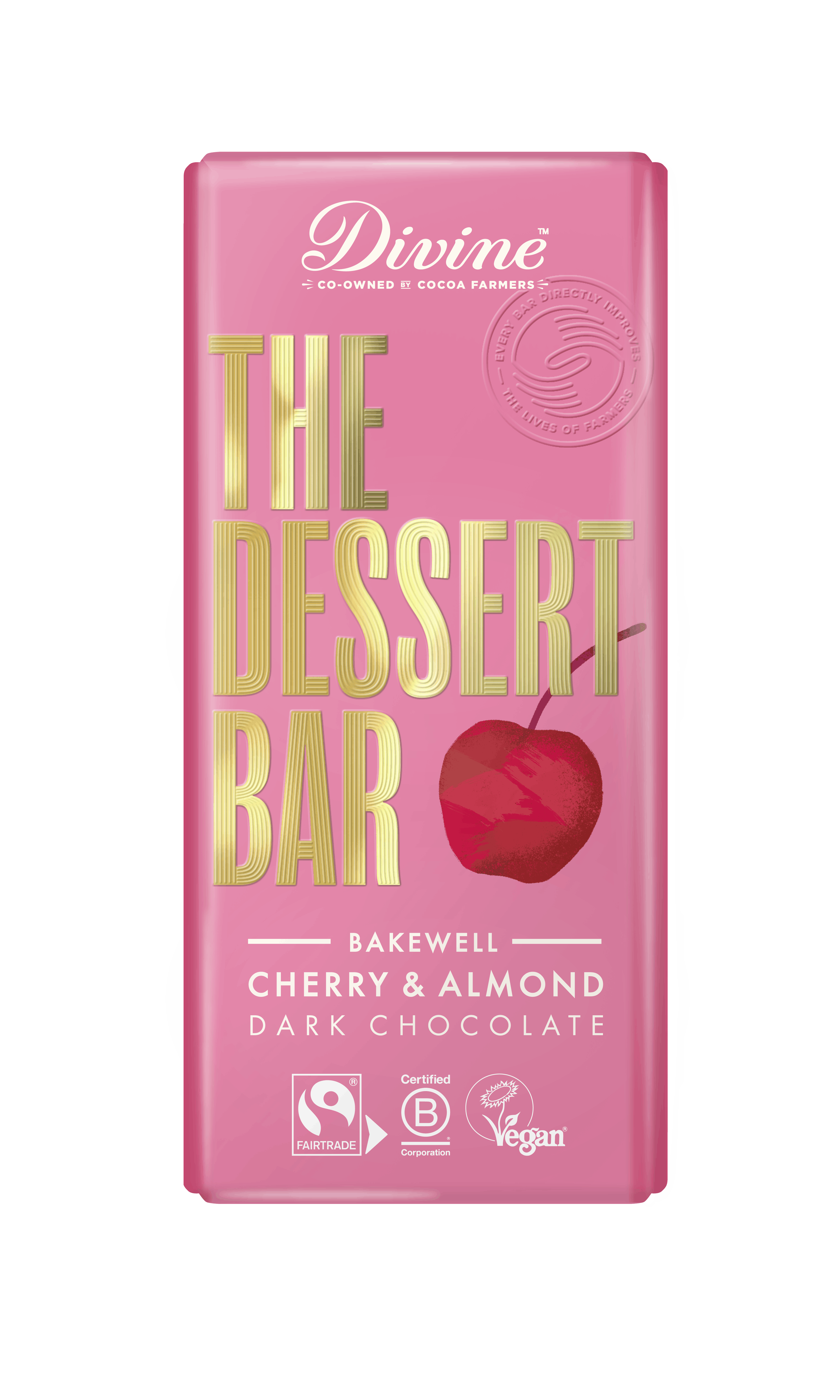 Divine Dessert Chocolate Bar - Cherry Bakewell