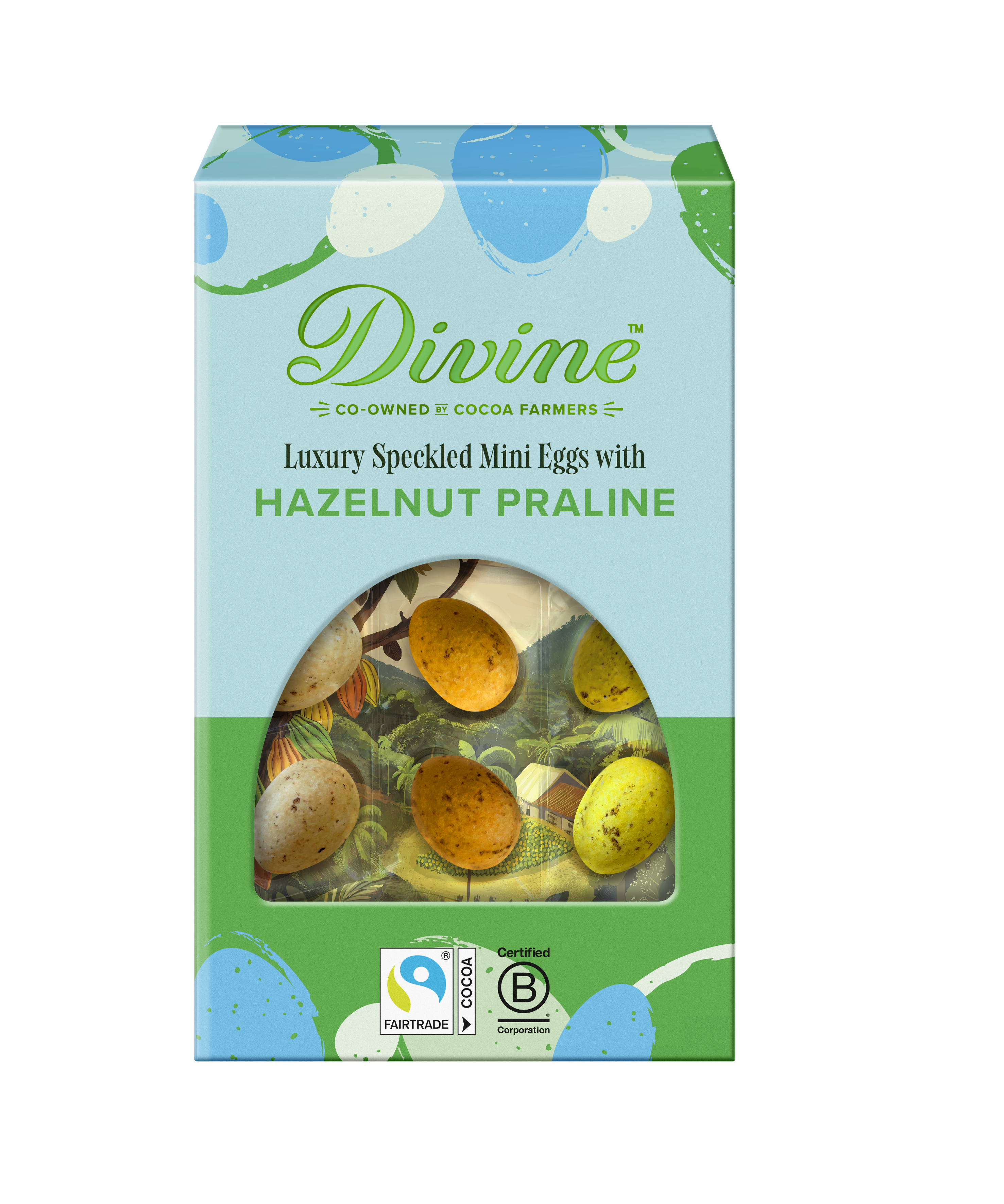 Easter Mini Eggs - Milk Chocolate Eggs Filled With Hazelnut Praline