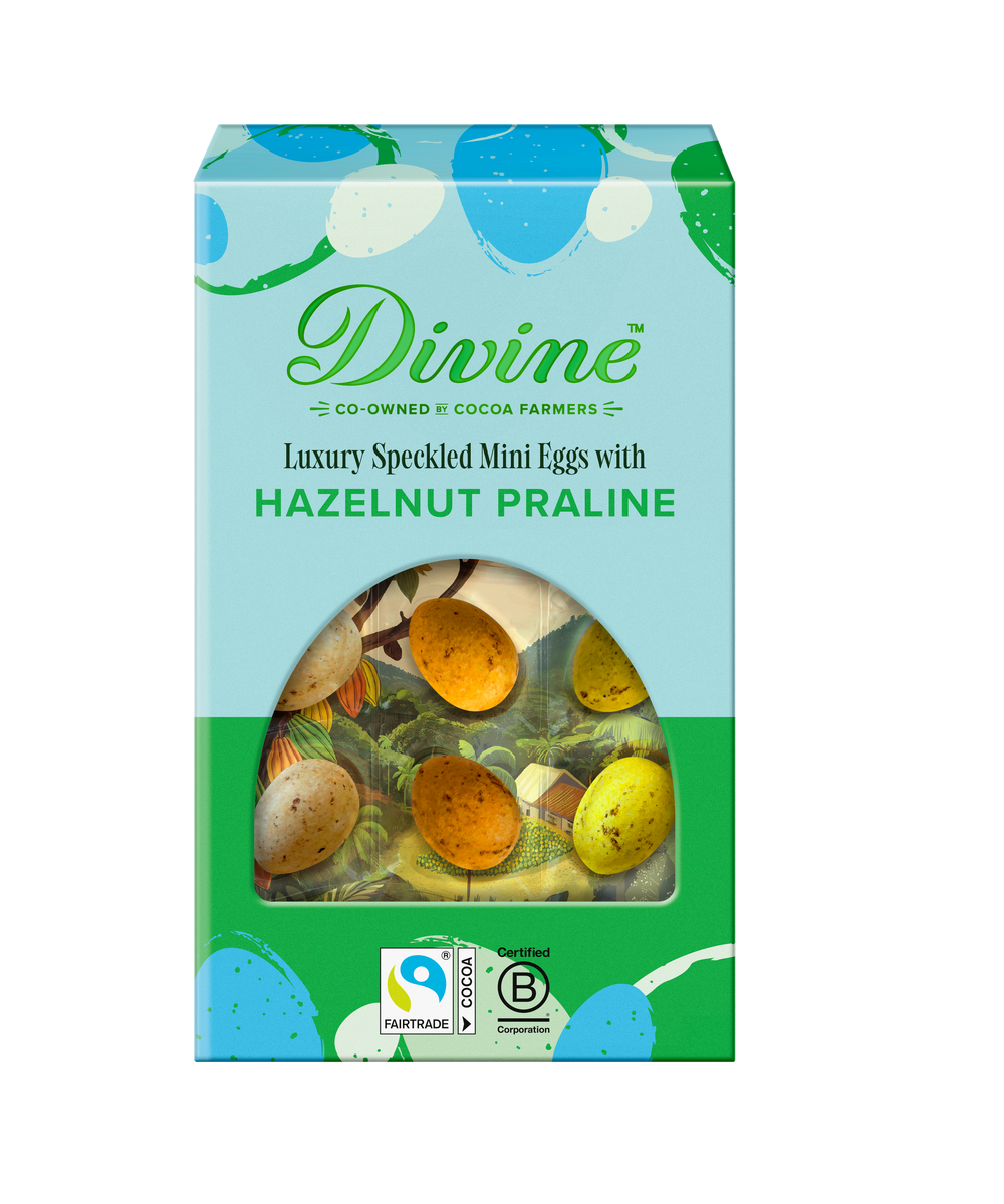 Divine Divine Luxury Speckled Mini Eggs with Hazelnut Praline — product image