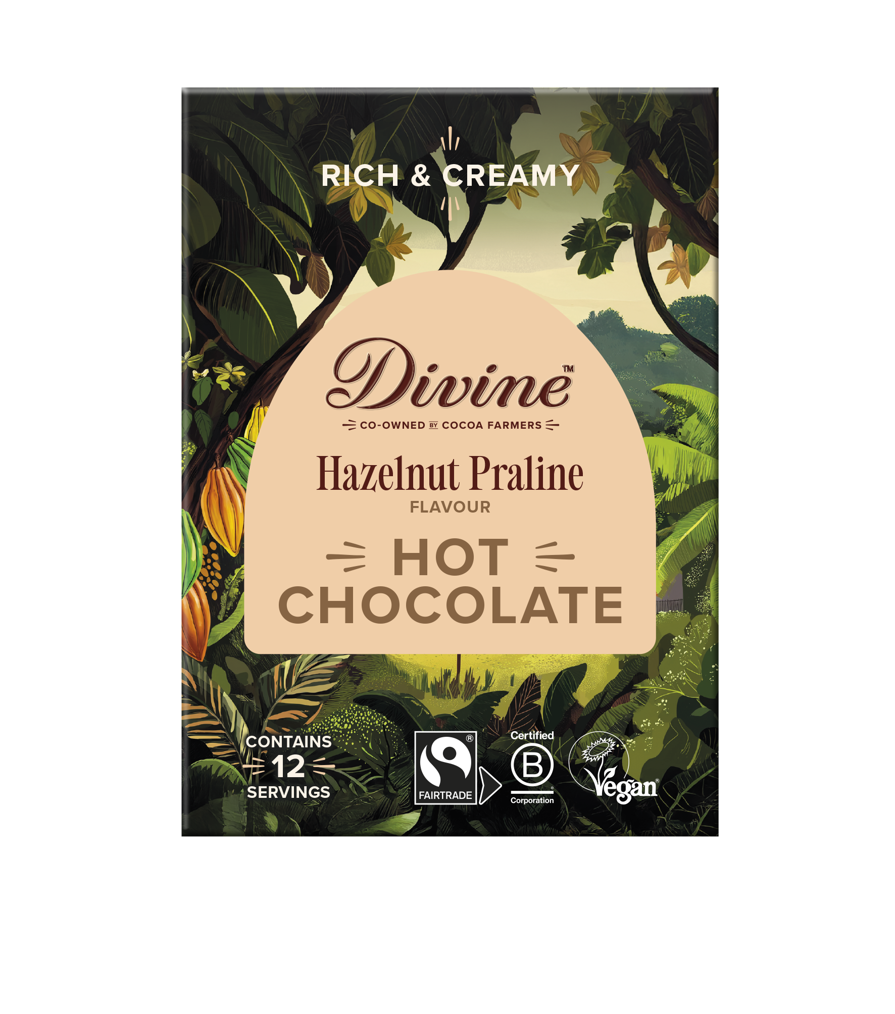 Hazelnut Hot Chocolate - Luxury Hazelnut Drinking Chocolate