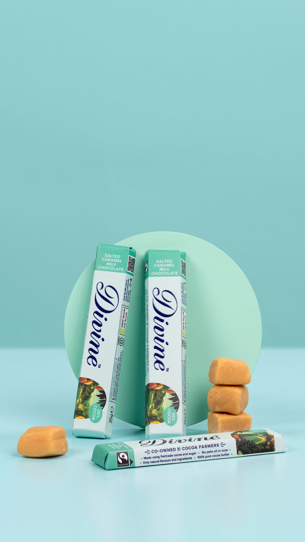 30 x Divine Salted Caramel Chocolate Bar 35g