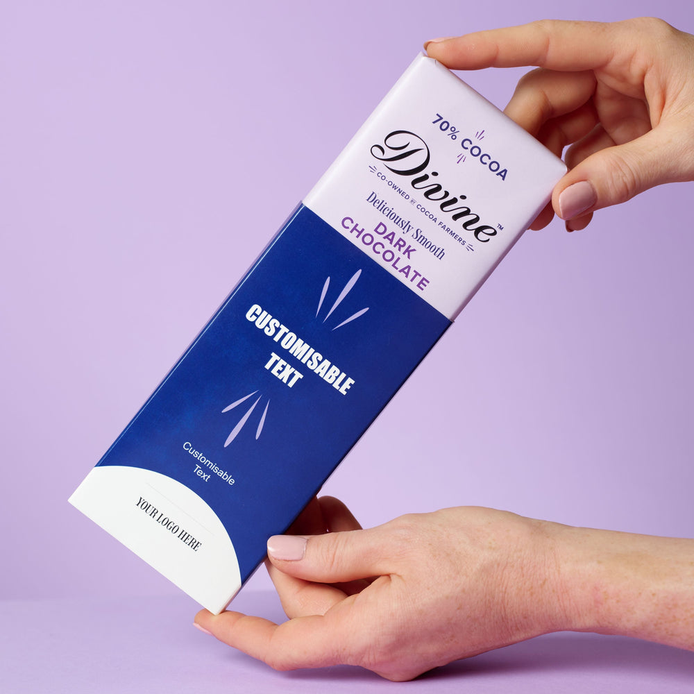 Customisable Dark 70% Chocolate 90g Bar
