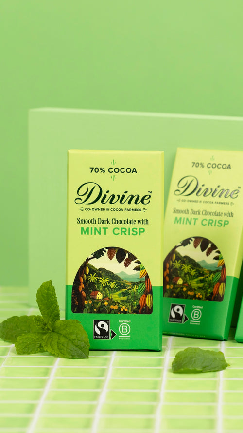 Divine 70% Dark Chocolate with Mint Crisp