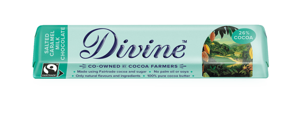 30 x Divine Salted Caramel Chocolate Bar 35g