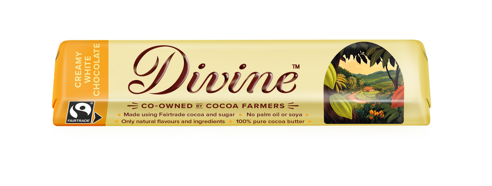 30 x Divine White Chocolate 35g
