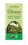 Divine 70% Dark Chocolate with Mint Crisp