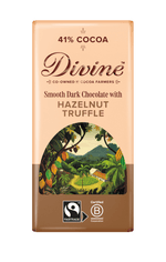 Divine Dark Chocolate with Hazelnut Truffle 90g