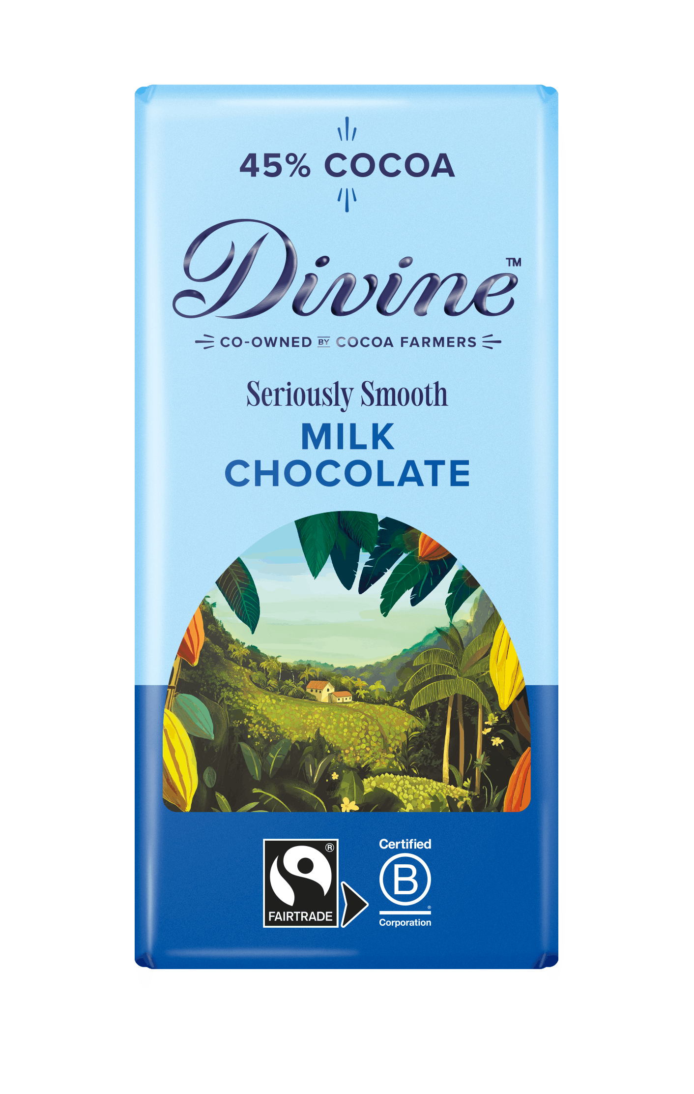 Divine 45% Milk Chocolate bar - 90g