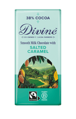 Divine 38% Milk Chocolate with Salted Caramel 90g