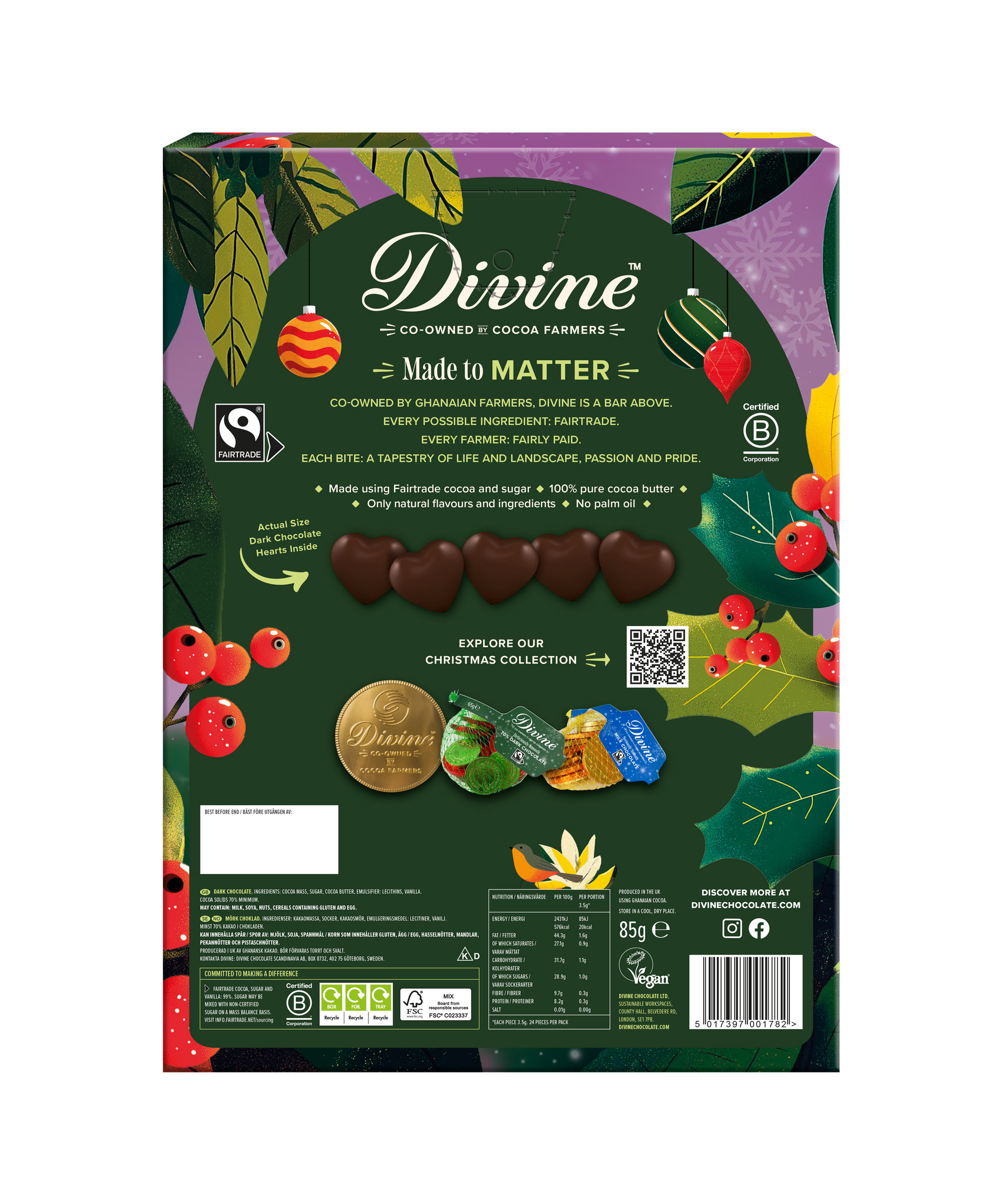 Divine Dark 70% Chocolate Advent Calendar