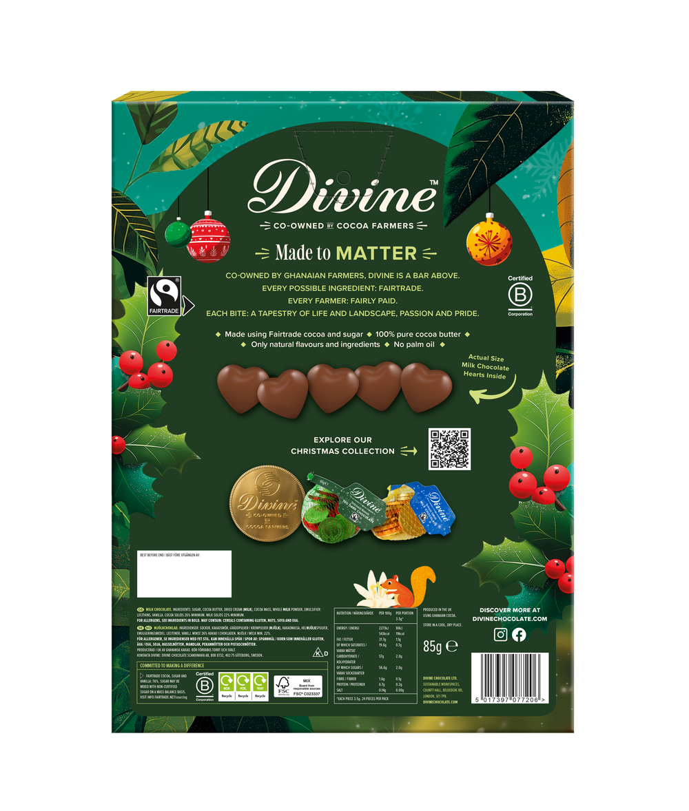 Divine Milk Chocolate Advent Calendar 85g x 12