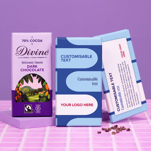 Customisable Dark 70% Chocolate 90g Bar