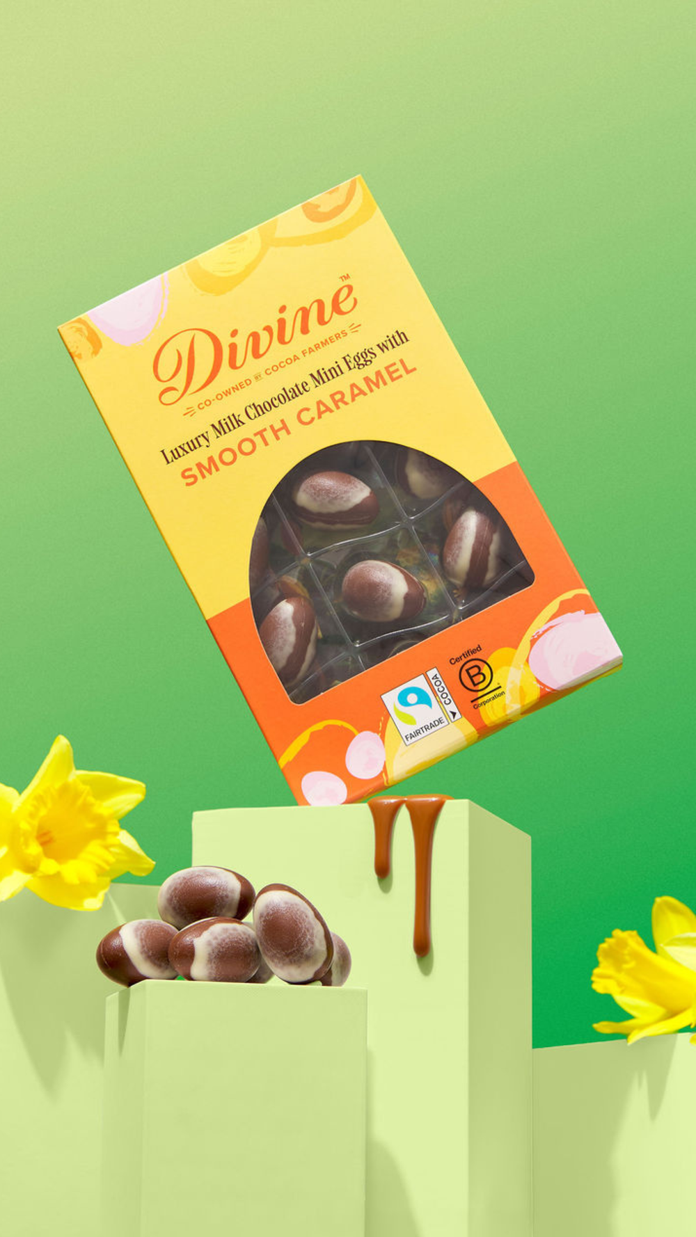 Luxury Milk Chocolate Mini Eggs with Smooth Caramel 190g