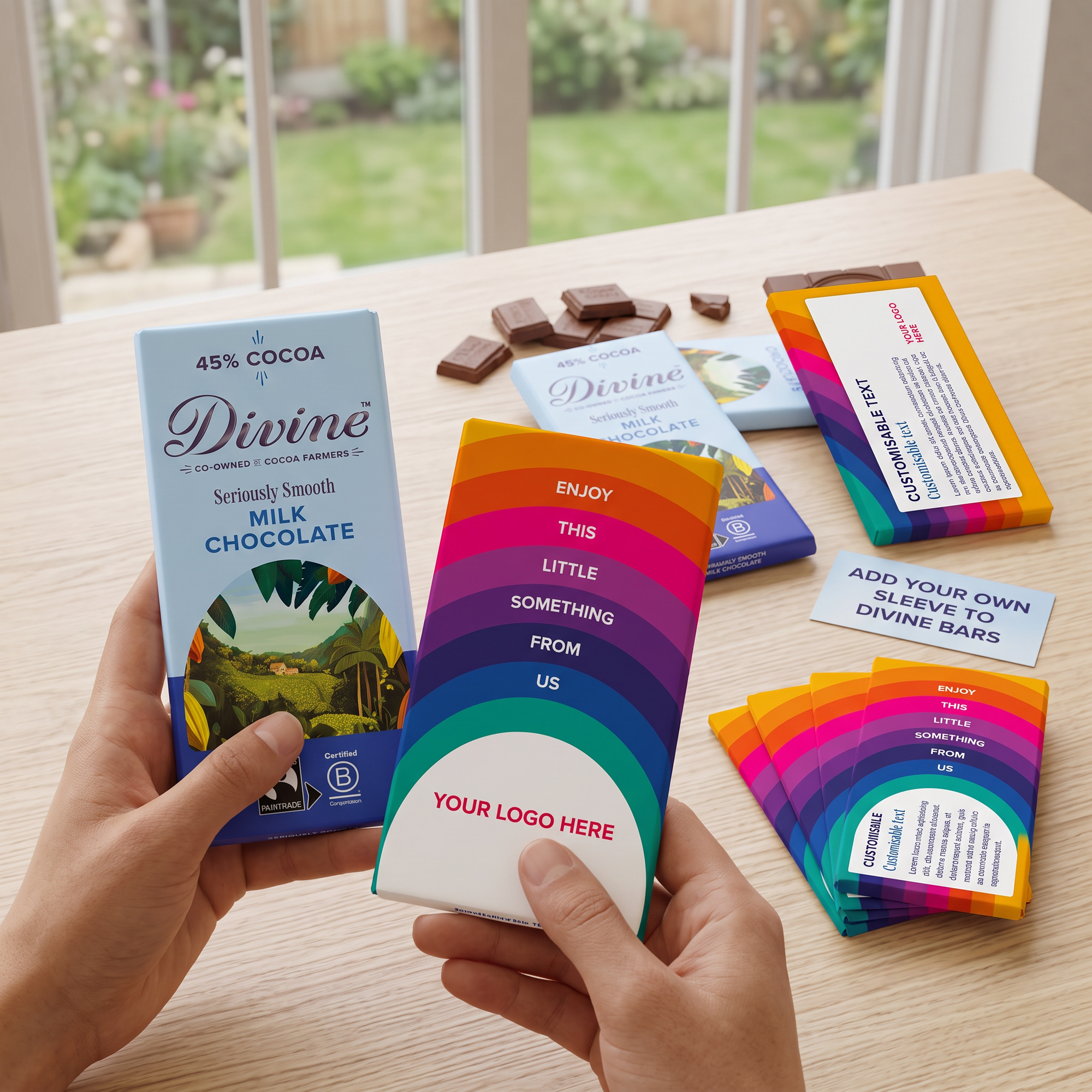 Customisable Milk 45% 90g Bar